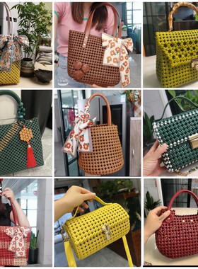 5毫米藤条编织材料包篮子PE仿真仿藤编织DIY手工塑料扁藤线买4送1