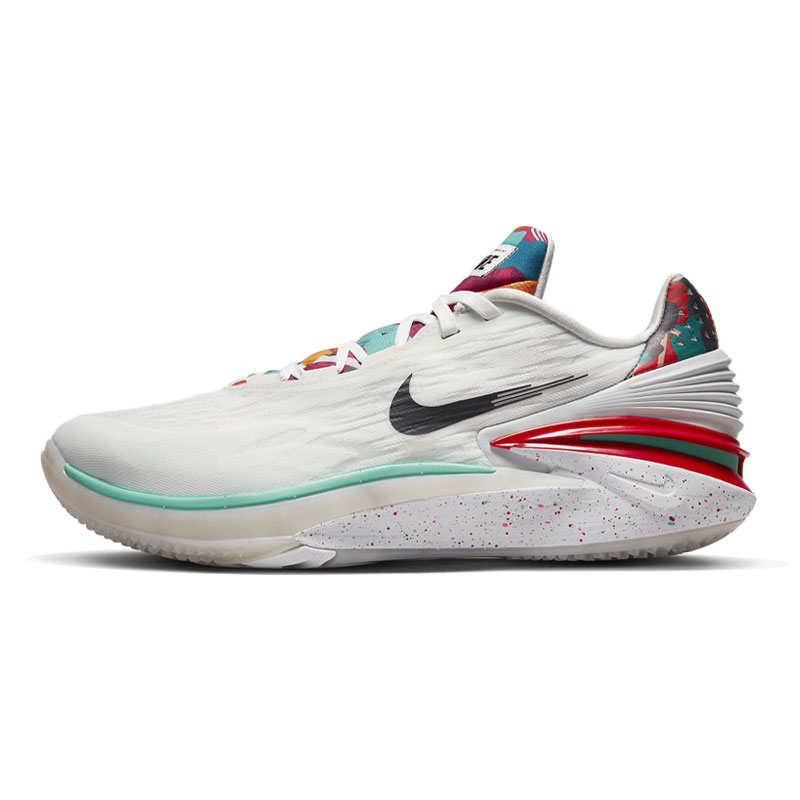 Nike Air Zoom GT. CUT2白红绿男女气垫实战低帮篮球鞋FD4321-101 - 图3