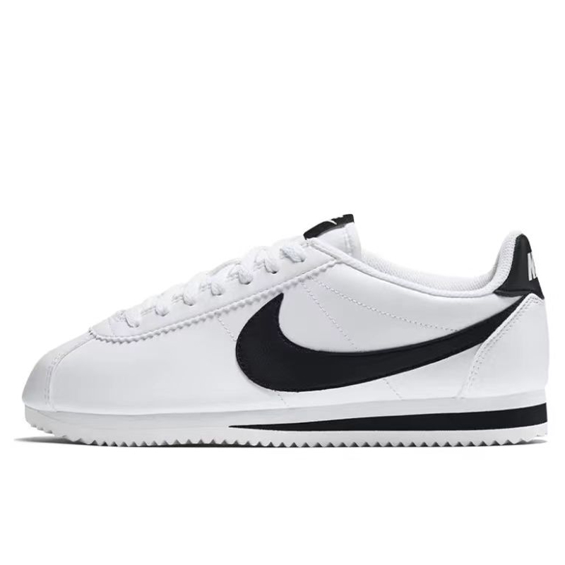 Nike Cortez Leather阿甘黑白耐磨防滑女款低帮跑步鞋807471-101