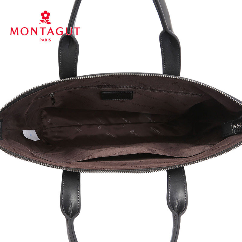 梦特娇男士pvc新款简约单肩公文包 梦特娇皮具男士包袋