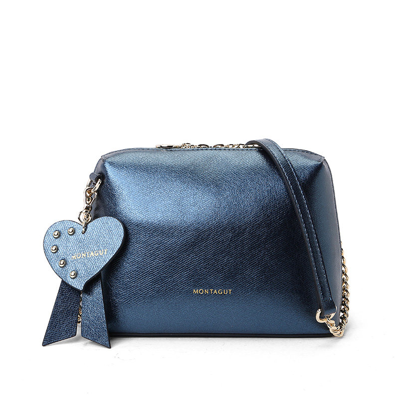 梦特娇新品单肩流行金属个性贝壳包 梦特娇皮具女士包袋