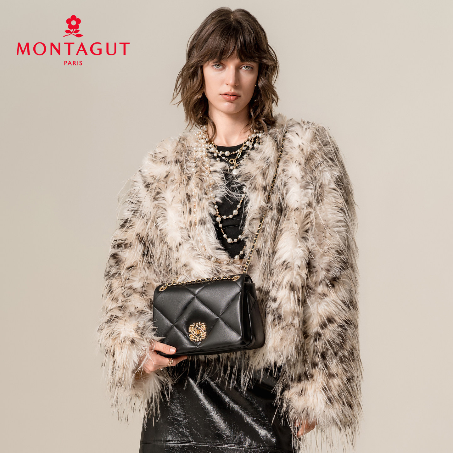 梦特娇官方女包羊皮新款小香风单肩链条包妈妈包真皮斜挎包小方包,淘宝优惠券,粉丝福利购,淘宝优惠卷