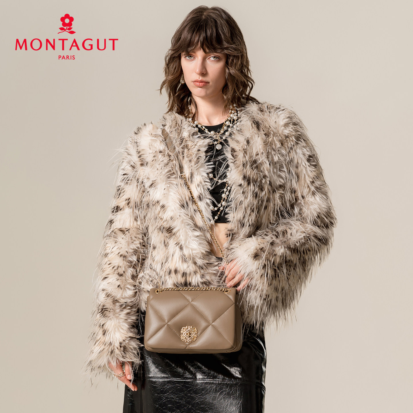 梦特娇官方女包羊皮新款小香风单肩链条包妈妈包真皮斜挎包小方包,淘宝优惠券,粉丝福利购,淘宝优惠卷