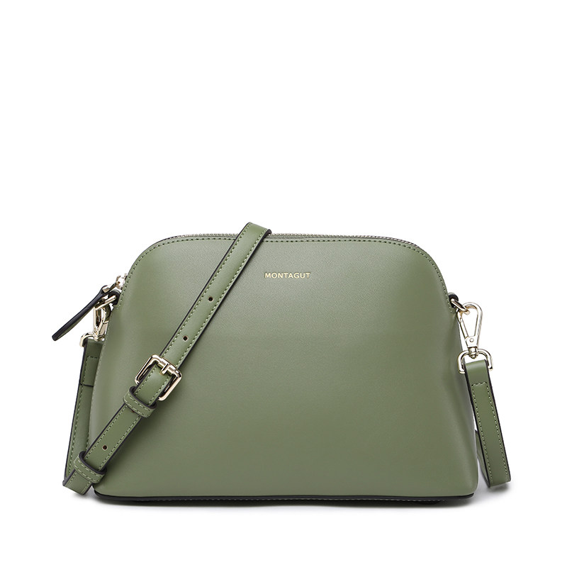 梦特娇女士休闲贝壳简约潮流斜挎包 梦特娇皮具女士包袋