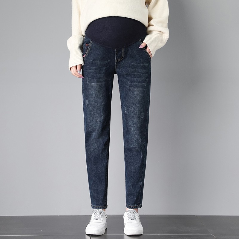 孕妇春秋弹力韩版宽松九分孕妇裤子 十月坊孕妇打底裤