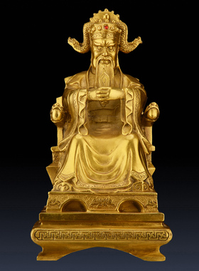 龙五爷铜坐像广济龙王东海龙王