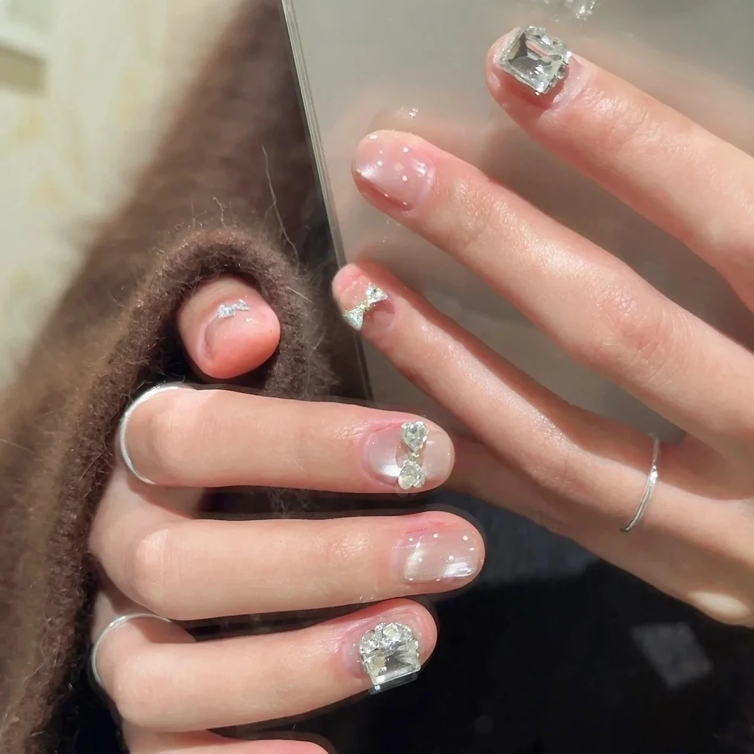 2025新款猫眼美甲穿戴甲片可爱卡通动物花朵短款甲片夏天穿戴甲,淘宝优惠券,粉丝福利购,淘宝优惠卷