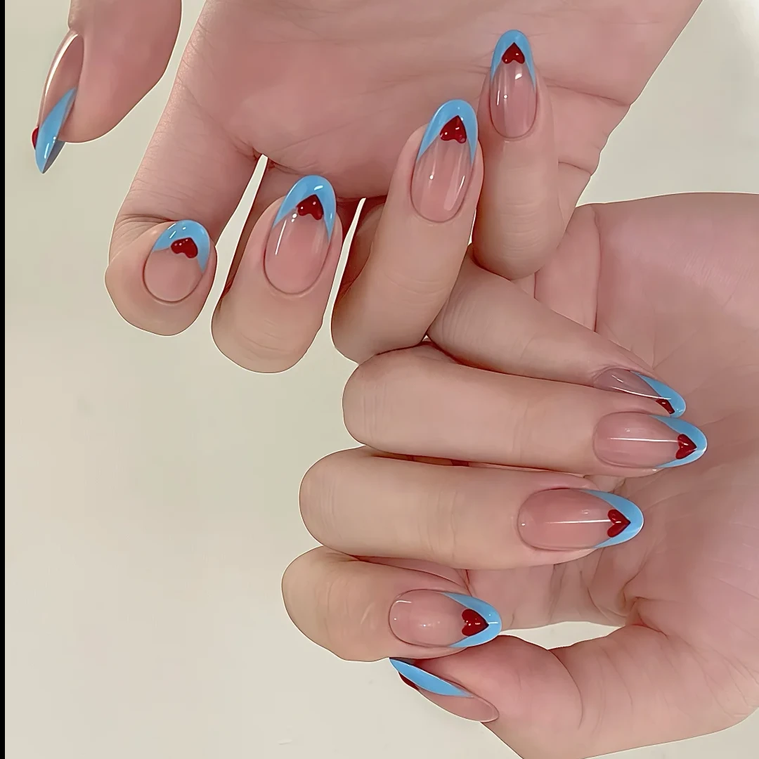 2025新款美甲贴片高级感小众甜美风显白穿戴甲成品可拆卸精致短款,淘宝优惠券,粉丝福利购,淘宝优惠卷