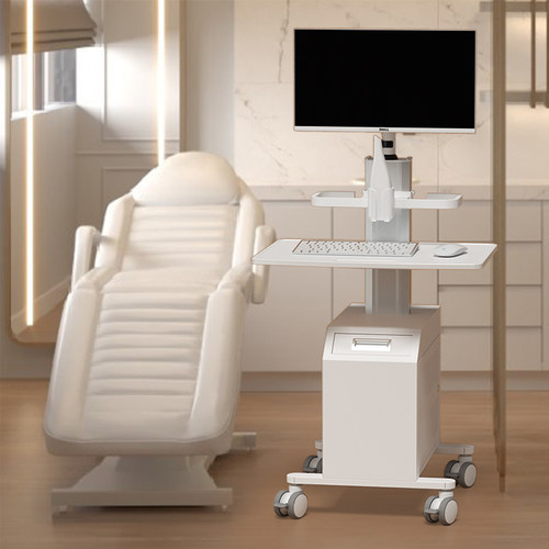 LM牙科口扫推车医疗口腔门诊口腔扫描仪 电脑移动带轮机箱柜台车 - 图0