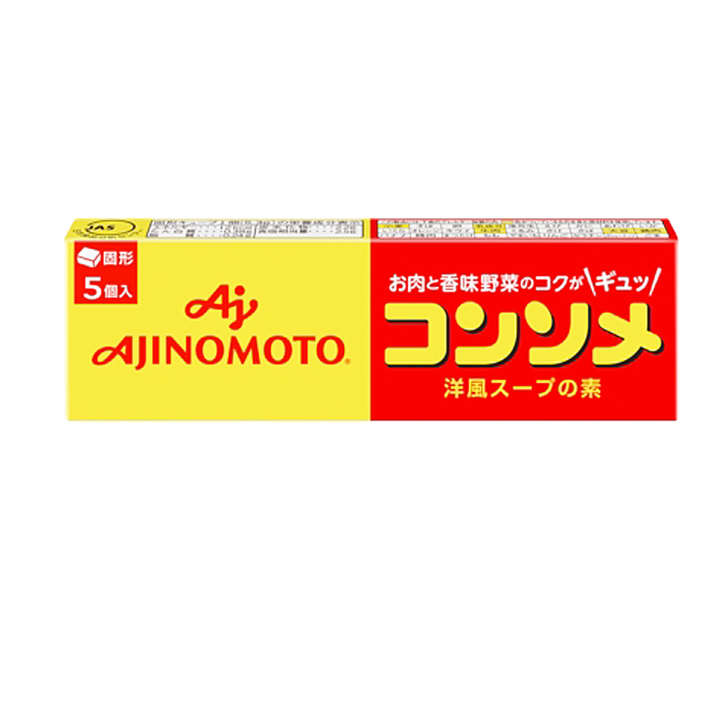 日本进口AJINOMOTO味之素鲜汁浓汤块味精调味鸡汤浓汤宝5個入鲣鱼 - 图3