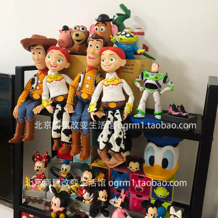 玩具总动员20周年微笑胡迪警长美国迪士尼拉线说话电影原大Woody