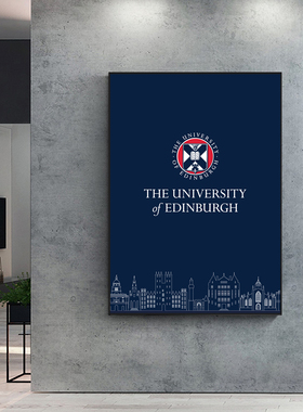 Edin挂画爱丁堡大学装饰画 卧室办公现代简约 卧室客厅背景墙定制