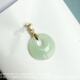 New elegant gold necklace pendant to attract wealth and transport, versatile 18K gold princess water drop jade pendant, imperial concubine jade pendant