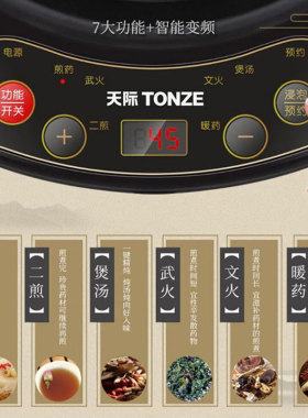 天际分体煎药壶全自动陶瓷多功能