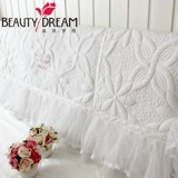 Стеганый кварц для кровати с бантиком, шлем, лента, пылезащитная крышка