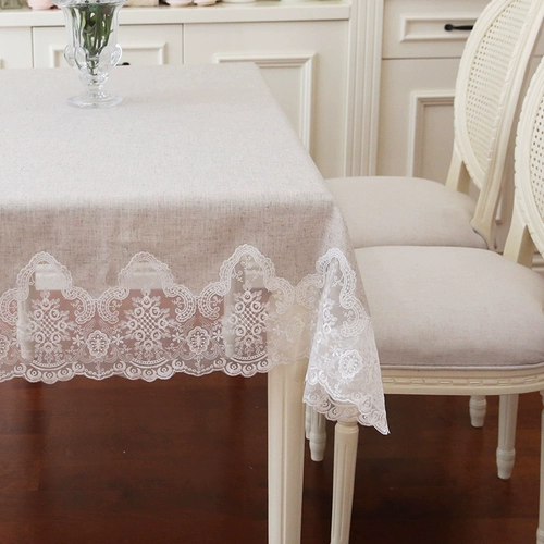 Северная бытовая домашняя хлопка и льняная европейская ткань твердое льняное квадратное квадратное квадратное столовое столовое столовое столик крышка с высокой таблеткой с высоким уровнем