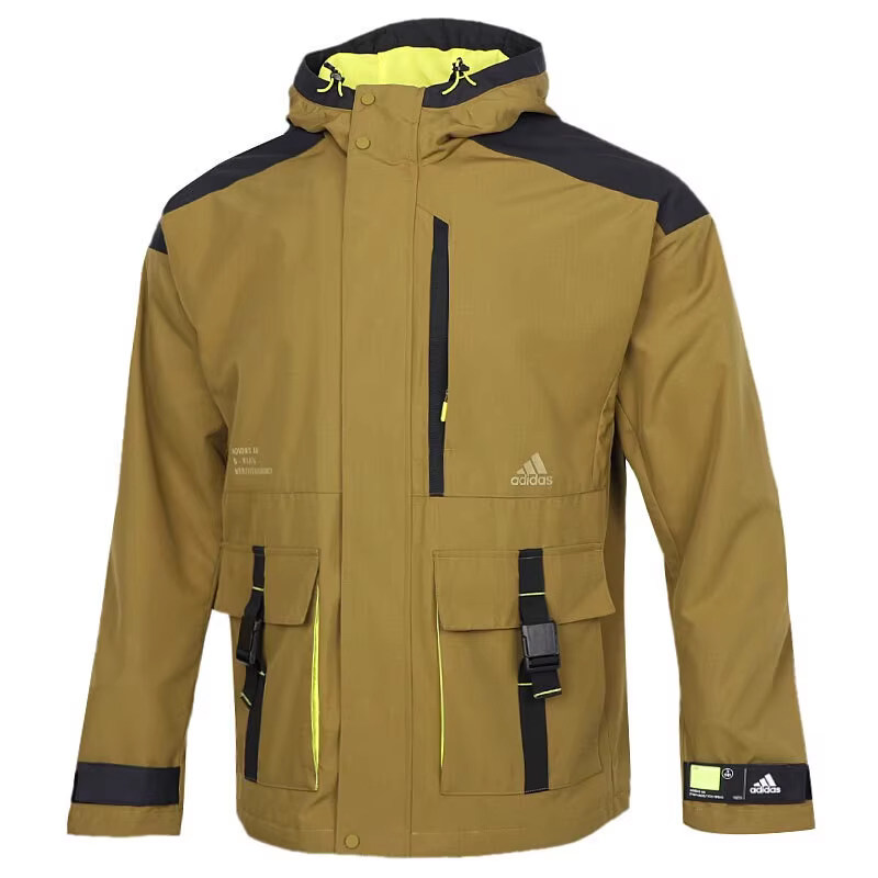 Adidas阿迪达斯男装外套新款梭织连帽防风运动休闲保暖夹克GP0989,淘宝优惠券,粉丝福利购,淘宝优惠卷