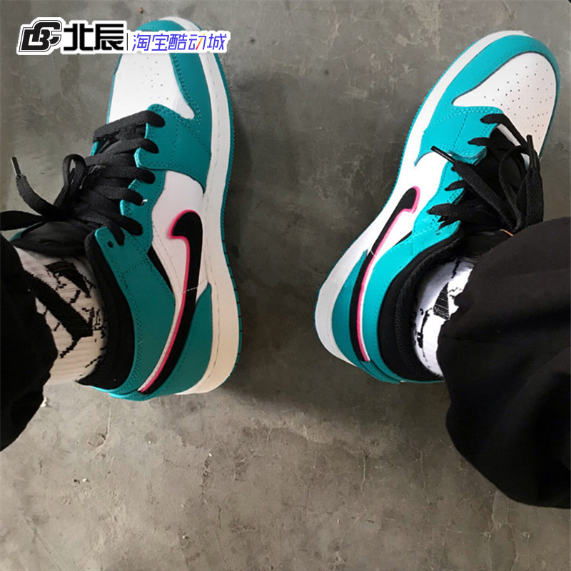 Nike Air Jordan 1 AJ1 Mid浅绿南海岸男女中帮篮球鞋BQ6931-306 - 图1