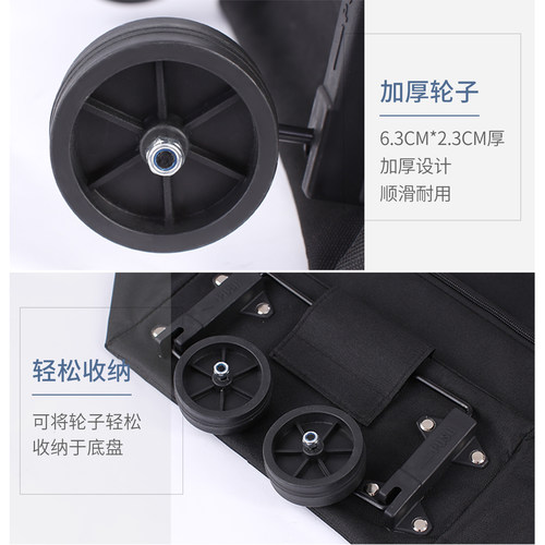 买菜车小拉车折叠便携手拉车轻便拖车家用买菜神器超市网红购物车 - 图1