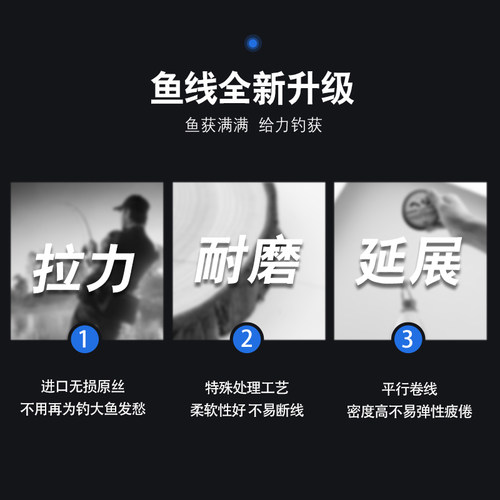 100米尼龙鱼线超强拉力主线超柔软子线台钓手竿海杆渔线正品钓线 - 图0