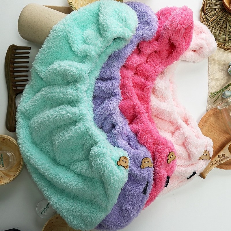 包邮 日本AOKEE干发帽浴帽超强吸水加厚长发包头干发毛巾成人儿童,淘宝优惠券,粉丝福利购,淘宝优惠卷