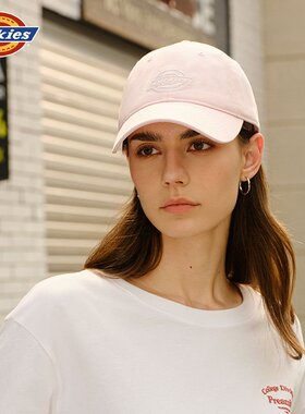 Dickies棒球帽女夏季透气鸭舌帽可调节防晒遮阳校园休闲百搭帽男