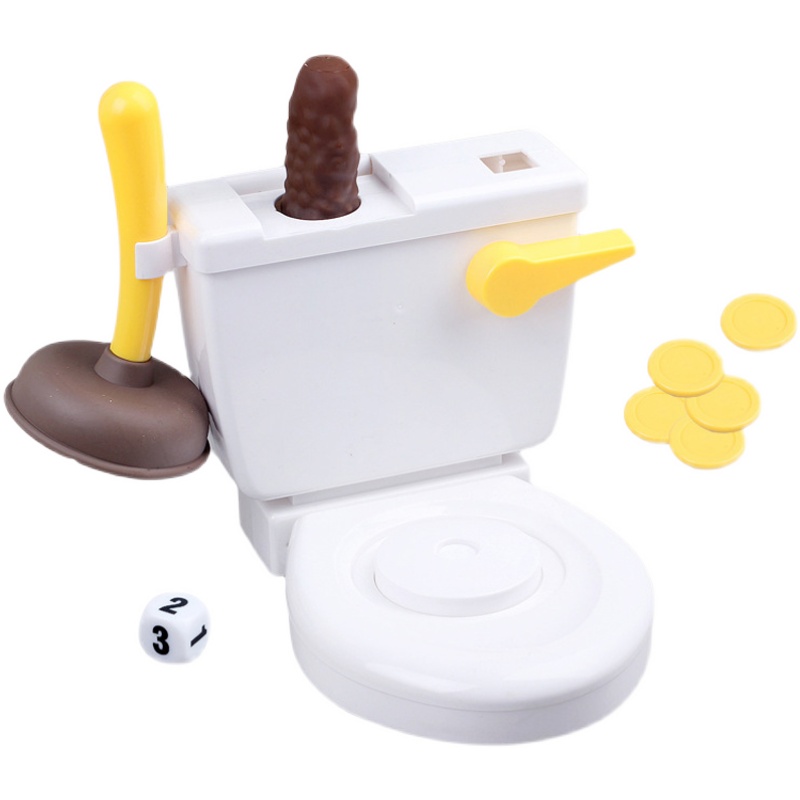 冲水马桶游戏搞笑沙雕礼物聚会恶搞整蛊会喷屎的厕所玩具儿童创意 - 图3