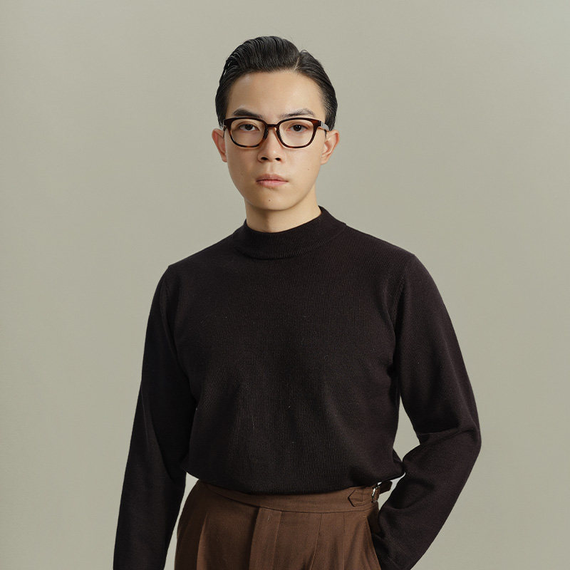 【加厚半高领针织衫】平圆方中毛衣秋冬套头衫内搭长袖打底衫男,淘宝优惠券,粉丝福利购,淘宝优惠卷