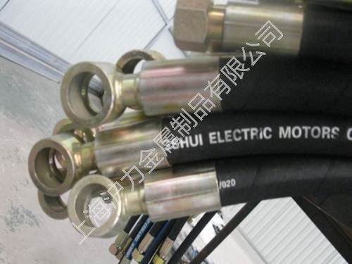 Hydraulic hose steel wire braided oil pipe assembly high pressure