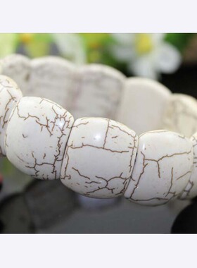 绿松石招财转运饰品白色手串包邮