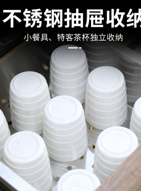消毒柜商用家用会所密胺不锈钢陶瓷餐具热风循环烘干茶水餐边柜