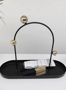 现代简约金属椭圆首饰展示架