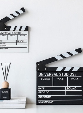 导演拍客厅摆件木质场记板简约