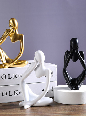 树脂人物装饰摆件家居创意格