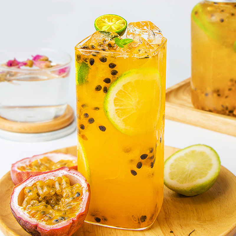创实百香果草莓果粒奶茶店果酱图片_1