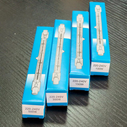 卤钨灯管100W150W200W300W500W耐高温发热养殖保温照明烤鸭炉 - 图0