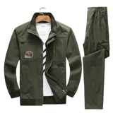 Осенний износостойкий хлопковый камуфляжный комбинезон, защита от ожогов, увеличенная толщина