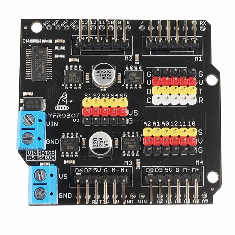 四路IIC电机驱动 I2C模块 电机舵机 麦轮全向轮 兼容uno pca9685,淘宝优惠券,粉丝福利购,淘宝优惠卷