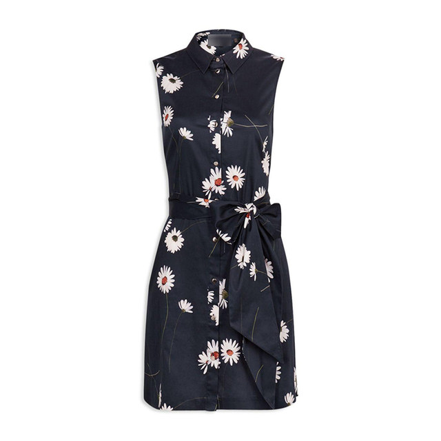 Vogel British TB brand spring and summer new fresh and feminine daisy print sleeveless shirt shirt sleeveless shirt ຍີ່ຫໍ້ Vogel ອັງກິດ
