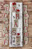 13133 Christmas Alphabet Cross Embroidered Electronic Drawings Redrawing Saga Source Files XSDs