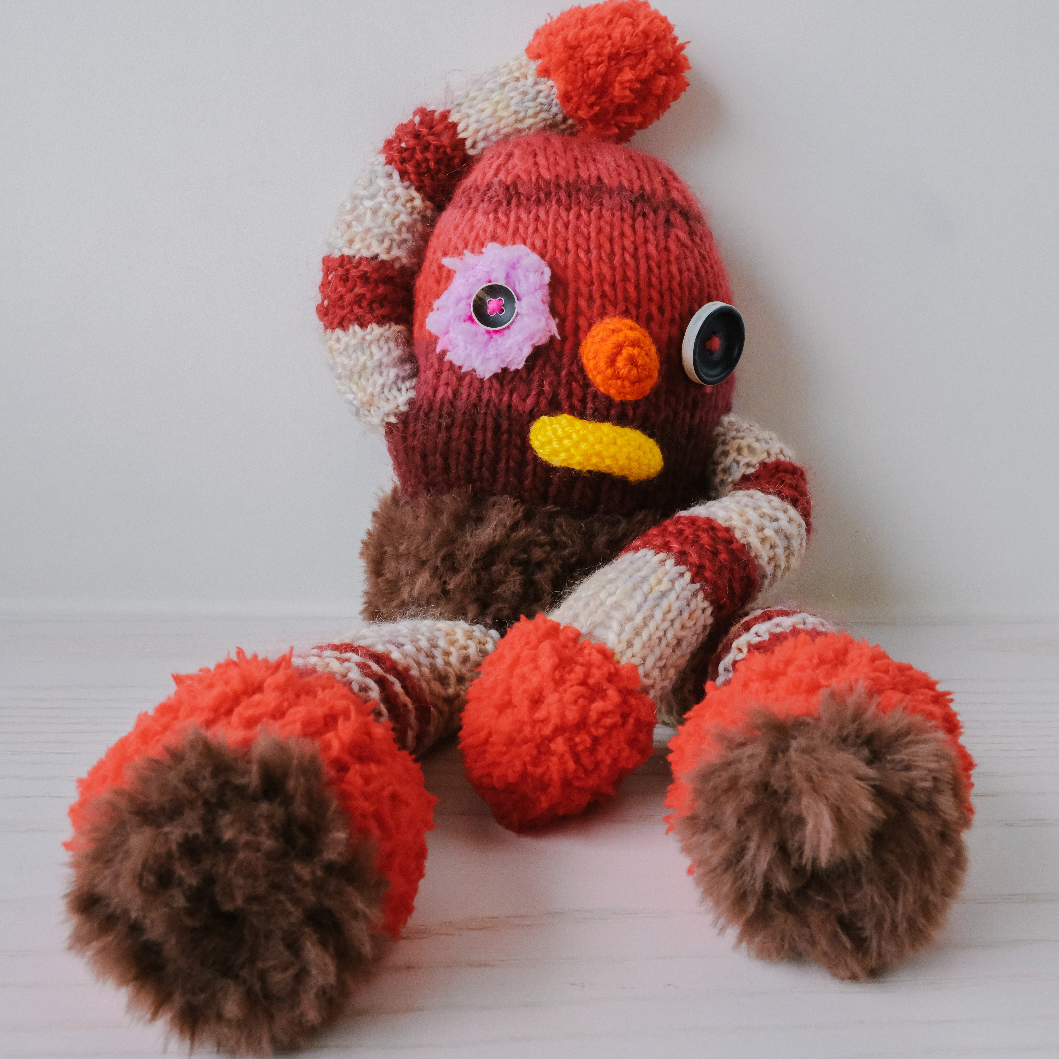 Brut Cake 毛怪森林牧场创意玩偶个性公仔可爱宝宝礼物手工编织 - 图2