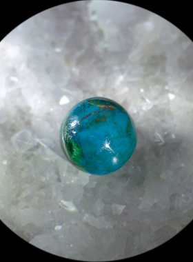 天然蓝色吊坠裸石凤凰石硅孔雀石