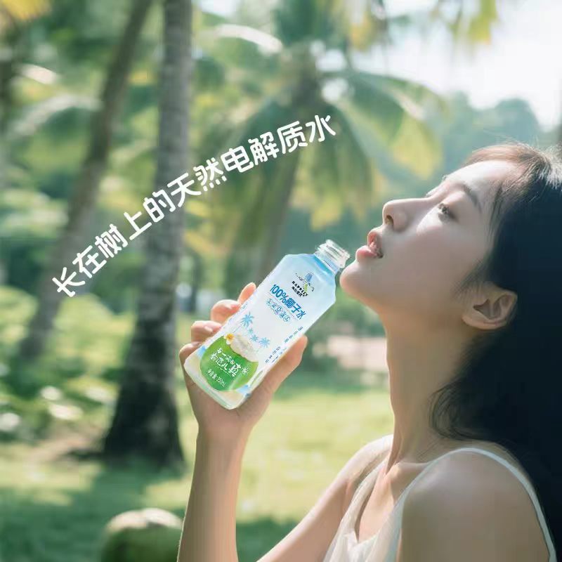 海岛范儿100%椰子水350ml*12瓶中国石油海南昆仑出品兰州邮政快递