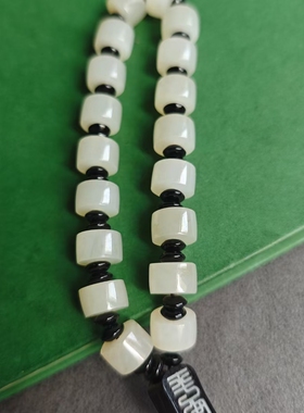 天然和田玉野牛沟超润白玉桂花糕十八子手持男女款手把件佛珠带证