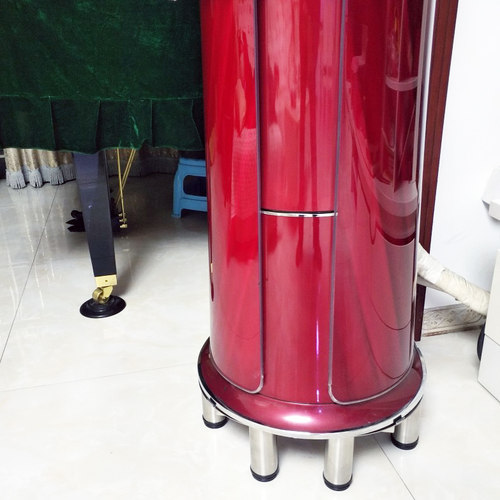 不锈钢圆柱空调架子适用格力美的海尔奥克斯空调柜机加高圆形底座 - 图1