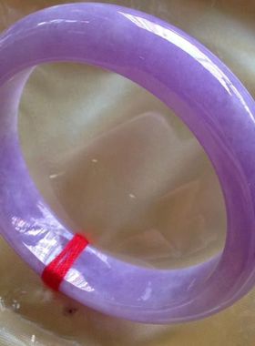 老坑翡翠手镯冰糯种紫罗兰手镯