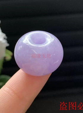 缅甸平安扣怀古风满色紫罗兰玉坠