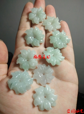 毛衣链玉饰品五瓣花