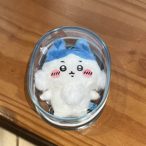 10cm15cm20cm娃外出遛娃包pvc透明包棉花娃娃展示收纳包防尘挂包 - 图3