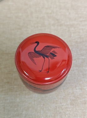 日本进口中古全新正品木胎漆器茶枣茶入茶道配件
